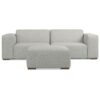 Rex - 2 Seater Sofa And Ottoman - Gray - Image 3
