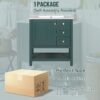 Transitional Style Bathroom Vanity Cabinet Combo With Ceramic Sink - Green - Image 7