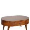 Rounded Coffee Table - Chestnut - Image 4