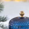 Candy Jar With Lid, Christmas Candy Jar Containers (Set of 2) - Gold / Blue - Image 9