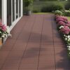 Interlocking Deck Tiles, 44 Pack Patio Deck Tiles, XSquare Waterproof Outdoor All Weather Use, Outdoor And Indoor Patio Decking Tiles For Poolside Balcony Backyard - Brown - Image 4