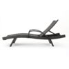 Salem - Contemporary Wicker Chaise Lounge With Armrests - Gray - Image 14