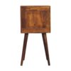 Mini Cube 2 Drawer Nightstand - Chestnut - Image 8