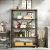 Itzel - Bookshelf - Gray / Oak - Image 11