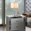 Contemporary Nightstand With Versatility - Silver Champagne - Image 5