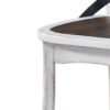 2 Pieces Set Dining Side Chair Rustic Modern Farmhouse Design Retro Design With Metal X Design - Antique Dark Oak / Antique White - Image 10
