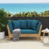 Outdoor Expandable Daybed With Cushions - Teak - Image 2