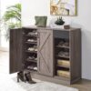 Toski - Shoe Cabinet - Rustic Gray Oak - Image 4