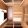 1 Person Far Infrared Deluxe Indoor Sauna Room - Red Cedar - Image 3