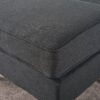 Upholstered Ottoman With Tapered Legs - Dark Gray - Image 10