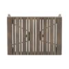 Temptation - Outdoor Foldable Side Table With Slat Design - Gray - Image 7