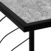 Accent Table, C - Shaped, Contemporary - Gray / Black - Image 6