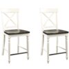 Mountina - 24" Tall Bar Stools (Set of 2) - Brown / White - Image 2