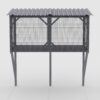 Premium Cat Window Box With Bug Proof Net For Large Indoor Cats Spruce Wood & Polyester - Antique Gray - Image 10