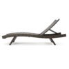 Salem - Wicker Chaise Lounge Chair Set With Faux Rattan Material - Mocha - Image 10