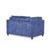 Modern Club Chair With Textured Upholstery And Pillow Accents - Navy Blue - Image 7