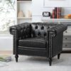 1 Seater Sofa - Black - Image 5