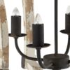 4 Light Chandelier, Hanging Light Fixture With Adjustable Chain For Kitchen, Bulb Not Included - Cream - Image 11