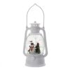 Christmas Plastic / Resin Lantern With Snowman & Tree LED / Water Spinning / 6 Hours Timer, 3*AA Batteries Required - White / Multi - Image 4