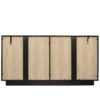 Storage Cabinet With Door For Living Room, Dining Room - Black - Image 8