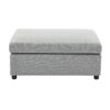 Wide Modern Oversized Armchair With Ottoman Stool, Single Sofa With Lumbar Support, Accent Chair, Reading Chair For Bedroom, Living Room - Light Gray - Image 12