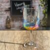 Leadingware Rainbow Diamond Plastic Wine Glasses (Set of 4), Unbreakable Bpa Free Acrylic, 16Oz - Clear - Image 7