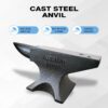 Single Horn Anvil 132Lbs Cast Steel Anvil smith For Sale Forge Tools And Equipment Anvil Rugged Round Horn Anvil smith Jewelers Metalsmith smith Tool - Black - Image 4