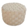 Braided - Round Ottoman - Cream - Image 2