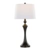 Flint - Contemporary Table Lamp Built In USB Port (Set of 2) - Oil Rubbed Bronze - White - Image 3