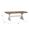Haidel - Trestle Dining Table - Brown / White - Image 7