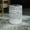 Modern Cranbrook Side Table With Solar Light Functionality - White - Image 4