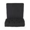 Broxton - Tuft Dining Rolltop Chairs With Button Tufted Backrest (Set of 2) - Dark Gray - Image 8