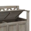 Amherst - Entryway Storage Bench - Distressed Gray - Image 5