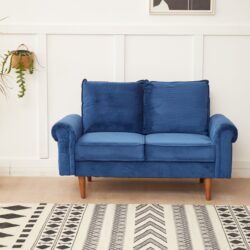 Stationary Loveseat - Space Blue