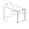 Computer Desk For Home Office, Laptop, Tempered Glass, Contemporary & Modern - Black - Image 4