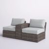2 Person Seating Set & Cushions - Brown / Gray - Image 3