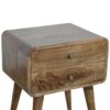 Curved Classic ed Nightstand - Gray Wash - Image 6