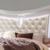 Cross - Queen Bed With LED, Glam - Champagne - Image 3