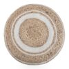 Serena - Round Braided Pouf - Natural - Image 2