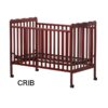 Crib 3 In 1 Convertible, Made Of Sustainable Pinewood, Non Toxic Finish, Comes With Locking Wheels, Wooden Nursery Furniture - Cherry - Image 8