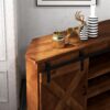 Farmhouse - Corner TV Stand For TVs Up To 80" - Aged Whiskey - Image 7