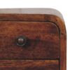 Extra Mini Curved Nightstand - Chestnut - Image 8