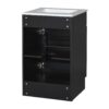 20" Bathroom Vanity With Sink, Freestanding Cabinet With Door Shelf And Adjustable Shelf, And Ceramic Construction - Black - Image 15