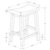 Bar Stool Counter Height, Saddle Seat, Contemporary & Modern (Set of 2) - White - Image 5