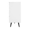 Living Room Sideboard Storage Cabinet With LED Light, Modern Kitchen Unit Cupboard Buffet Wooden Storage Display Cabinet - White - Image 20