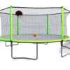 16Ft Trampoline With Basketball Hoop Pump And Ladder (Inner Safety Enclosure) With Soccer Goal - Green - Image 21