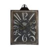 Large Vintage Rectangular Wall Clock With Numerals, Home Decor Accent Clock - White / Black - Image 4