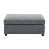 Wide Modern Oversized Armchair With Ottoman Stool, Single Sofa With Lumbar Support, Accent Chair, Reading Chair For Bedroom, Living Room - Dark Gray - Image 12