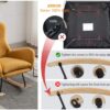 35.5" Rocking Chair With Pocket, Soft Teddy Fabric Rocking Chair For Nursery, Comfy Wingback Glider Rocker With Safe Solid Wood Base For Living Room Bedroom Balcony - Turmeric - Image 3