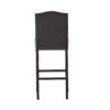Bar Stools (Set of 2), Upholstered Barstools Armless, Rubber Wood Leg - Brown - Image 10